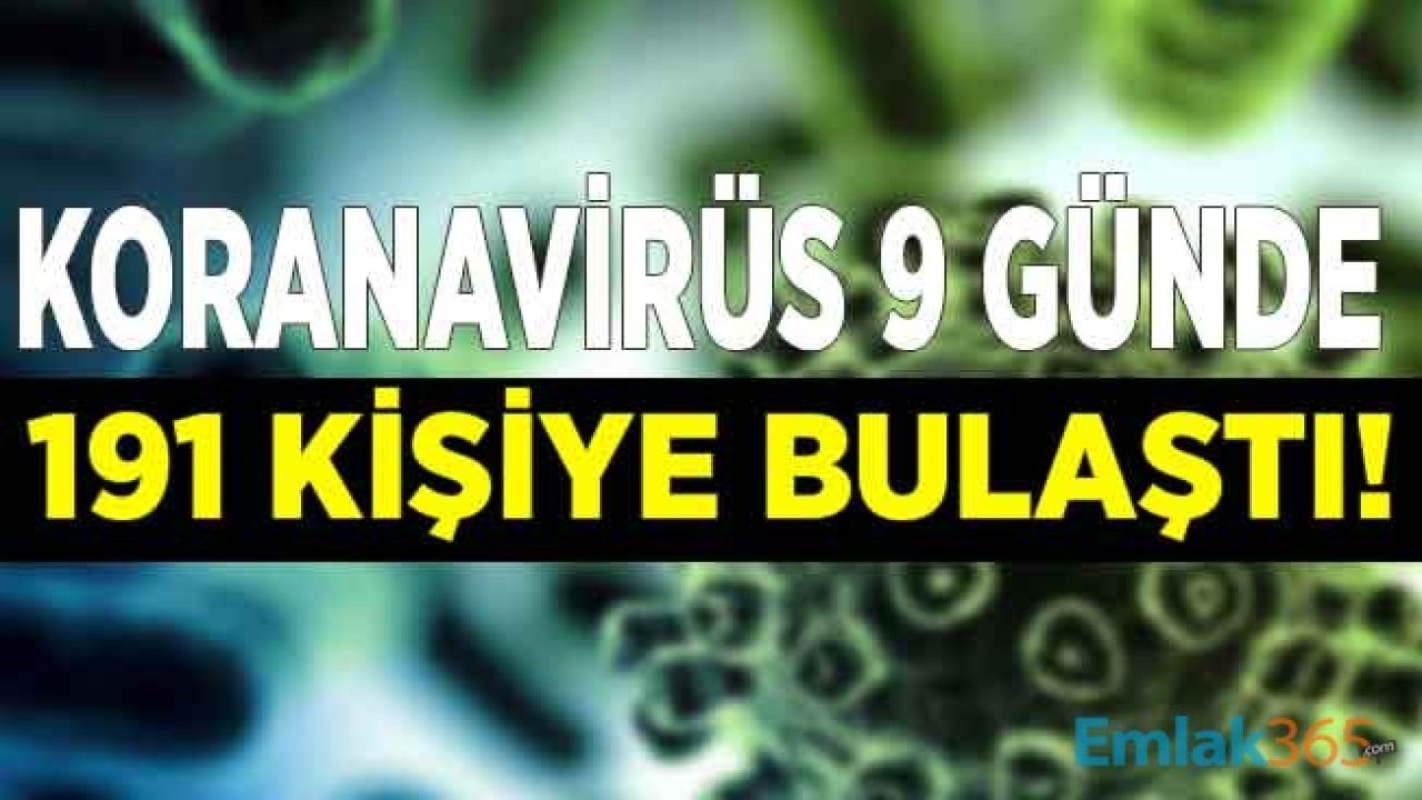 Sağlık Bakanı Koca: Türkiye'de Corana Virüsü Vaka Sayısı 9 Günde 191'e, Ölü Sayısı 2'ye Yükseldi!