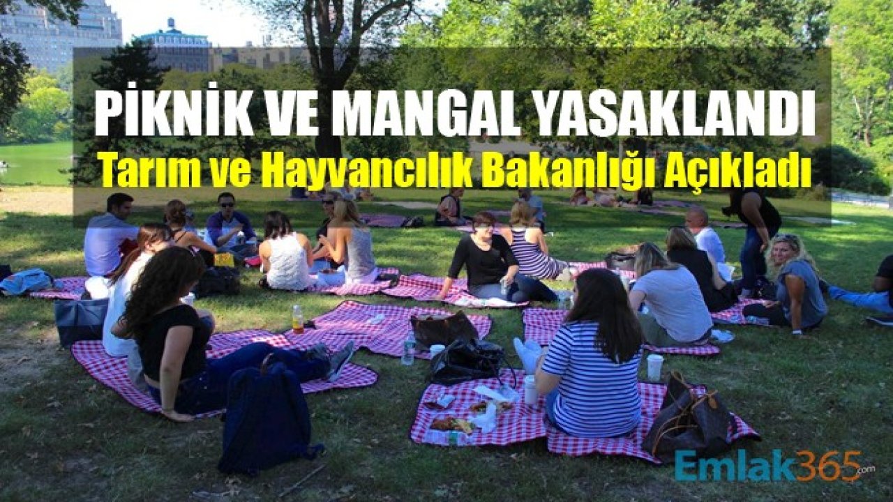 Tarım ve Hayvancılık Bakanlığı'ndan Yeni Koronavirüs Kararı! Piknik Yapmak ve Mangal Yakmak Yasaklandı!