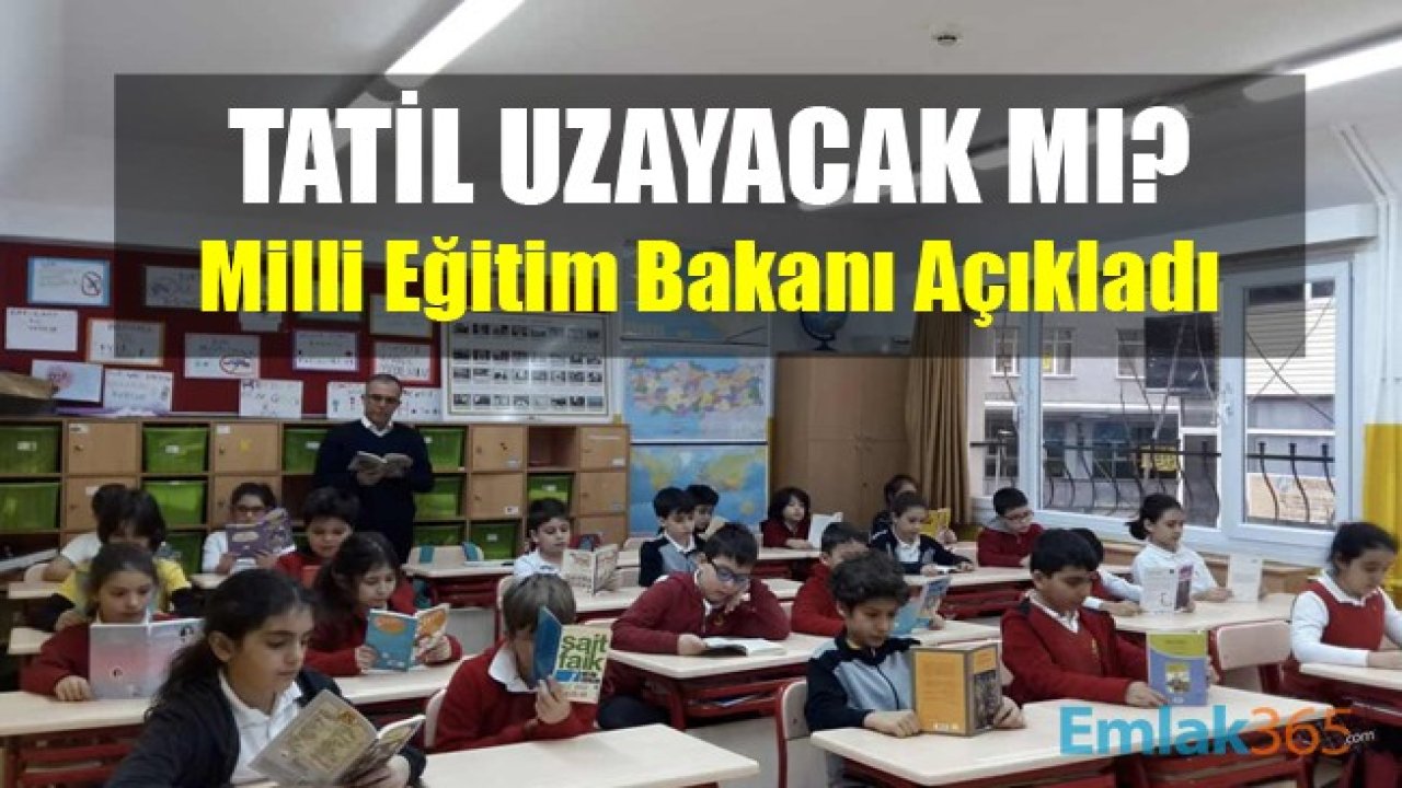 Okullarda Tatil Uzayacak Mı? Uzaktan Eğitim Nasıl Olacak? YKS ve LYS Sınavları Ertelenecek Mi? Milli Eğitim Bakanı Ziya Selçuk Açıkladı