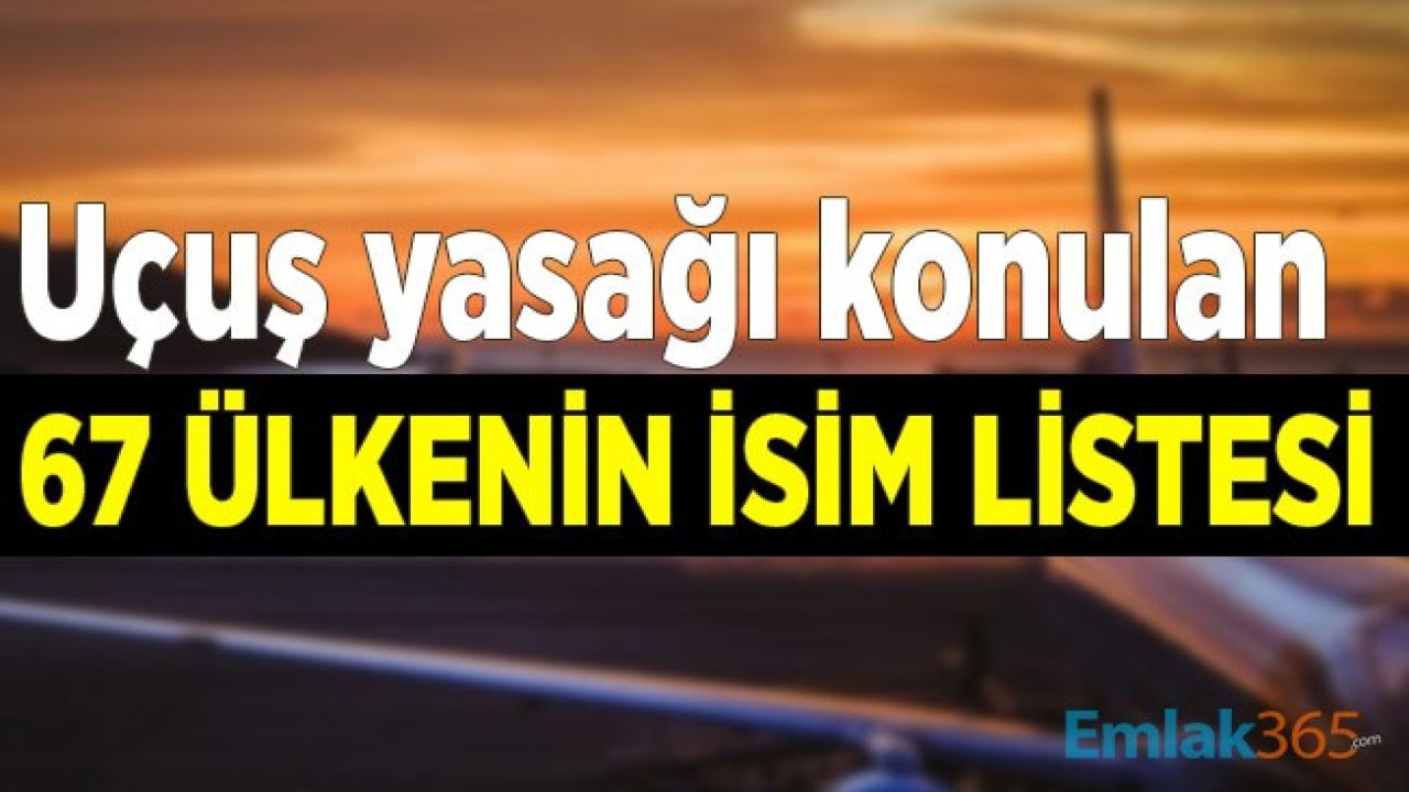 Son Dakika: Uçuş Yasağı Konulan Ülkeler 67 Oldu! Türkiye'de Uçak Seferleri İptal Mi Son Dakika 2020