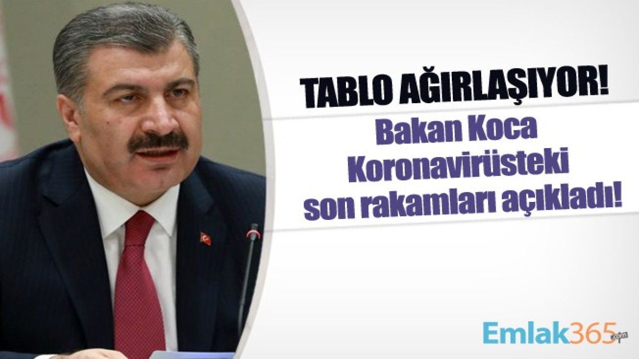 Bakan Koca Koronavirüsteki son rakamları açıkladı! Tablo Ağırlaşıyor