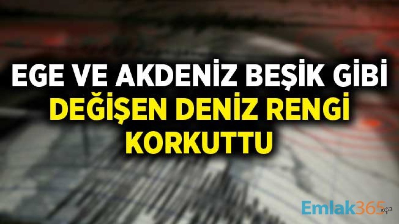 Ege ve Akdeniz'de Art Arda Büyük Depremler! Yine Sallandı