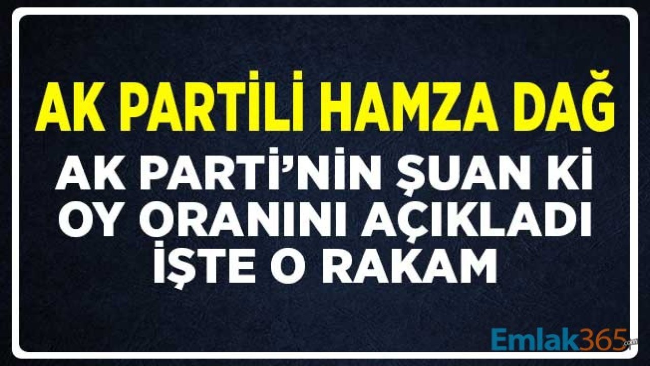 AK Parti Oy Oranını Açıkladı! Şuan Seçim Olsa AK Parti'nin Alacağı Oy Oranı