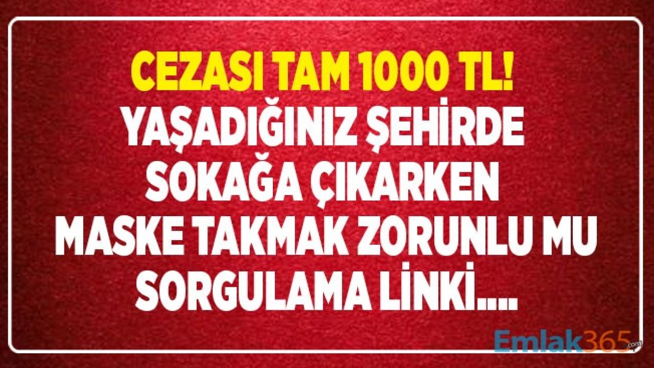 Gümüşhane'de Maskesiz Sokağa Çıkmak Yasaklandı! Hangi İllerde Maske Takmak Zorunlu, Maske Takmanın Zorunlu Olduğu Yerler Nereleri?