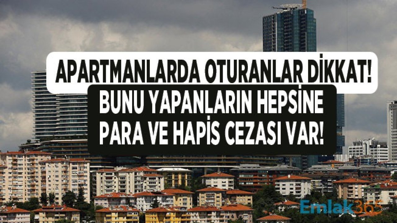 Apartmanda Yaşayanlara Kritik Uyarı: Hapis ve Para Cezası Var! Balkona Çamaşır Asmak, Evde Kedi Köpek Beslemek, Balkondan Halı Silkelemek, Balkonu Kapatmak