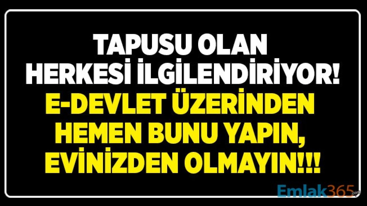 Tapusu Olan Herkesi İlgilendiriyor: Sahte Evrakla Ev Satışı Son Anda Önlendi, Tapusu Olanlara E Devlet Tapu Mesaj Kaydı Uyarısı Geldi!