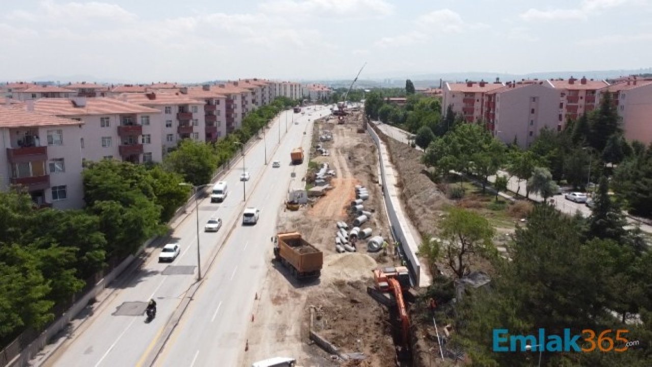 Ankara Büyükşehir Belediyesi Kent Trafiğini Rahatlatacak Yol Çalışmalarına Hız Verdi!