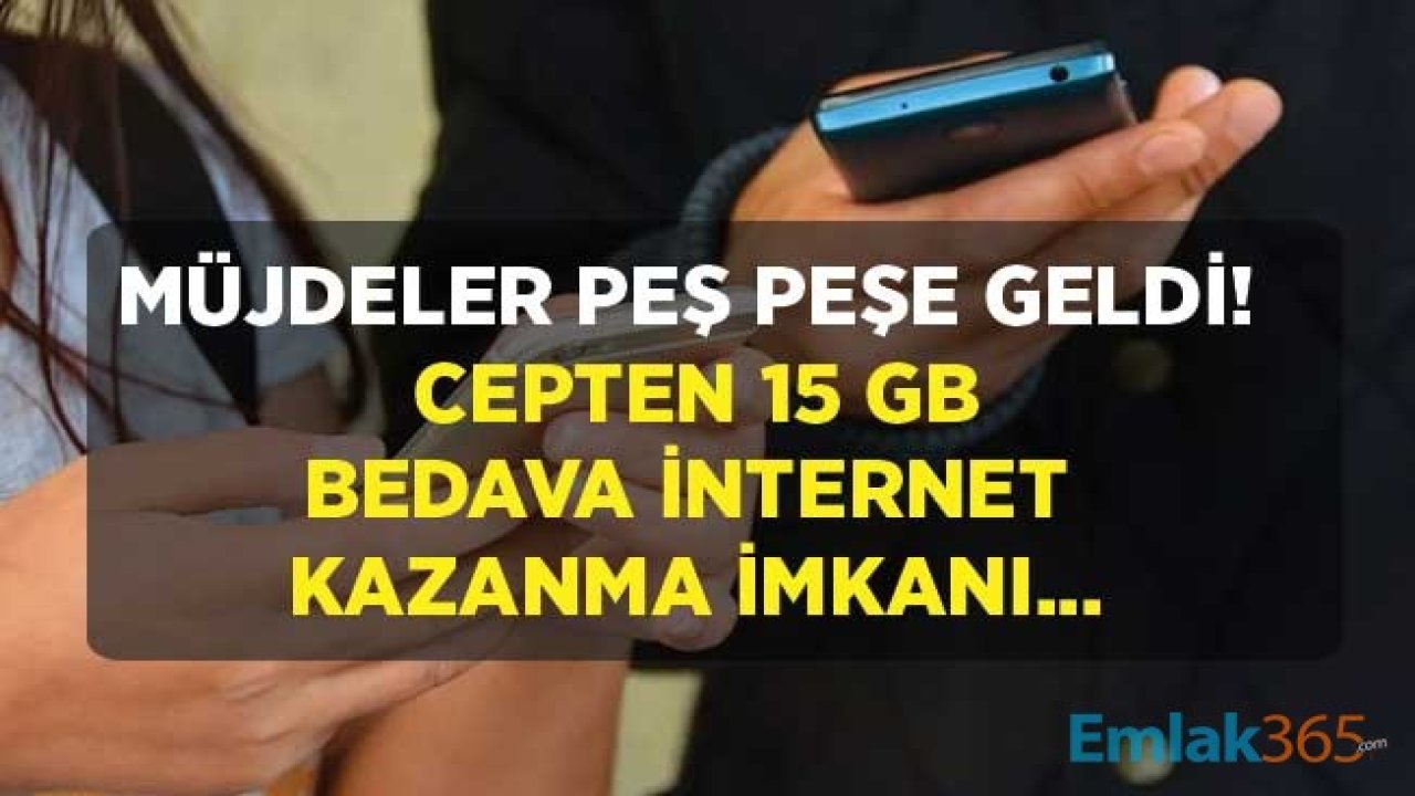 Türk Telekom, Vodafone, Turkcell! Mobilde Rekabet Kızıştı, Cep Telefonu Kullanıcılarına 15 GB Bedava İnternet Müjdesi Geldi