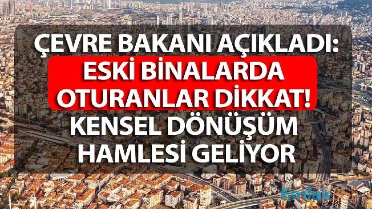 Çevre Bakanı Murat Kurum'dan Çok Önemli Kentsel Dönüşüm Açıklaması: 1.5 Milyon Konut Acilen Yenilenecek!