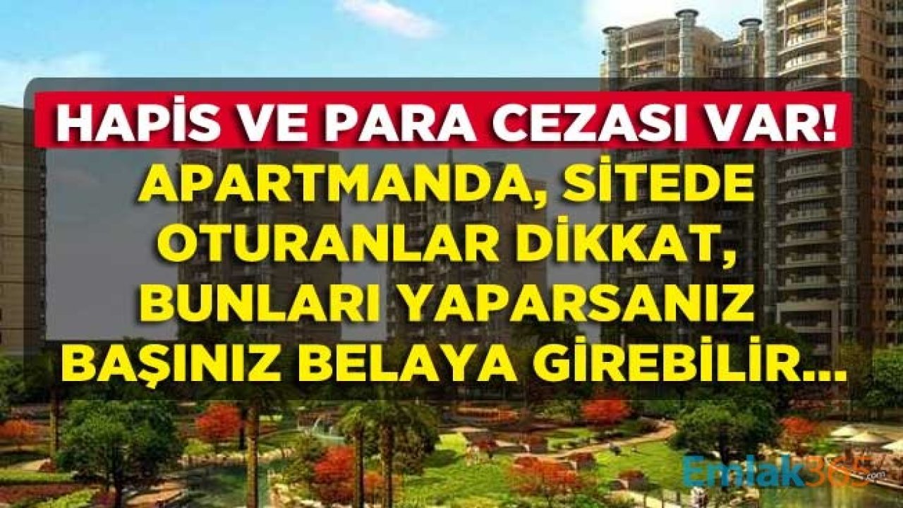 Apartmanlarda  Oturanlara Çok Kritik Uyarı: Apartmanda Kedi Köpek Beslemek, Balkona Çamaşır Asmak, Balkondan Halı Silkelemek, Balkon Kapatmak! Hepsinin Cezası Var