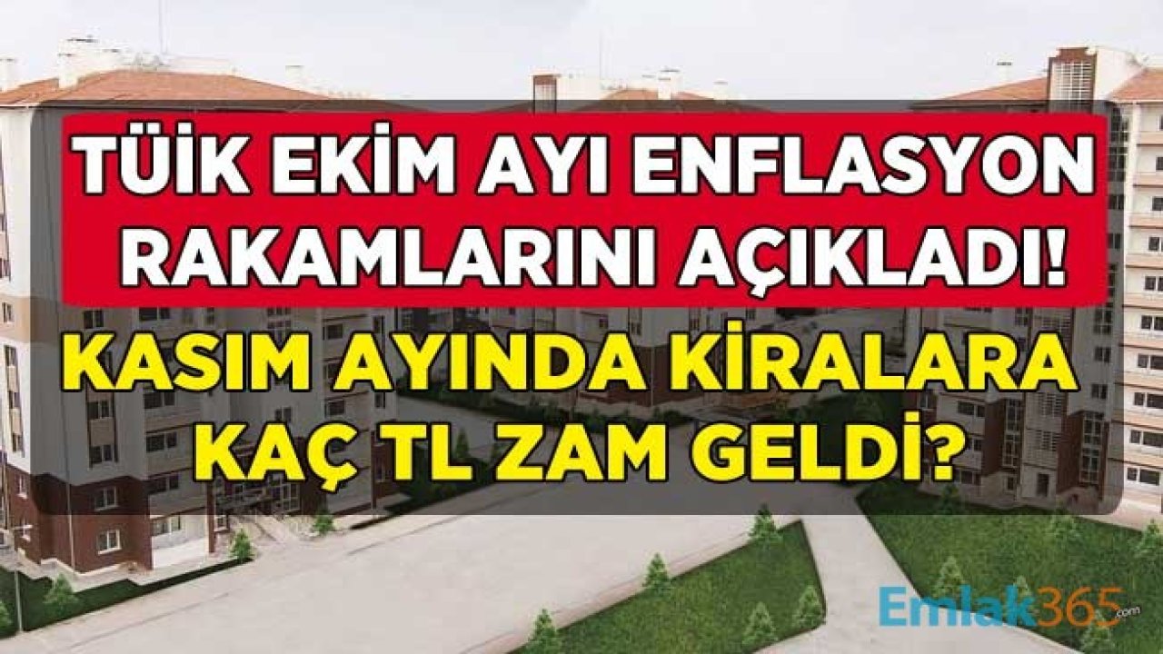 Son Dakika: TÜİK TEFE TÜFE Ekim 2020 Enflasyonu ve Kasım Ayı Resmi Kira Artışı Zam Oranı Açıklandı!