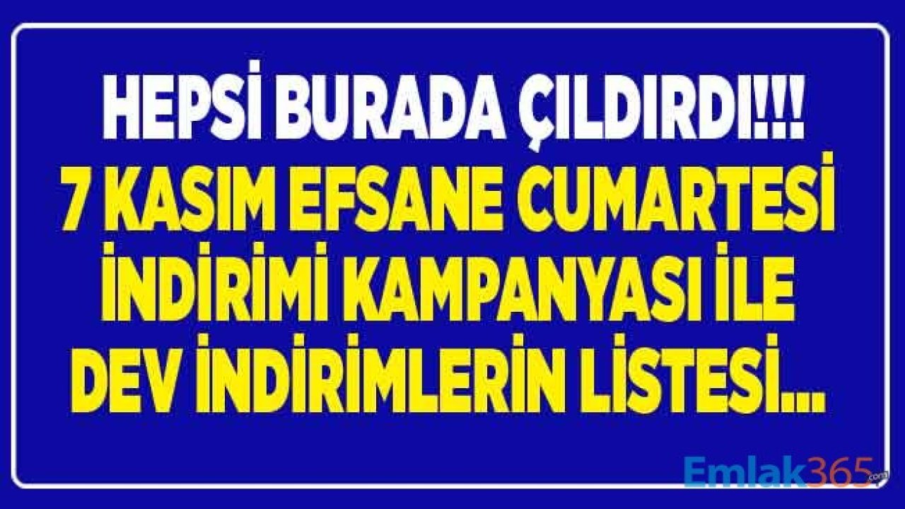 Hepsiburada 7 Kasım İndirimi! Hepsi Burada Efsane Cumartesi İndirimleri Ne Zaman Saat Kaçta Başlıyor, En Ucuz Ürünler İçin İndirim Kuponu Nasıl Alınır?