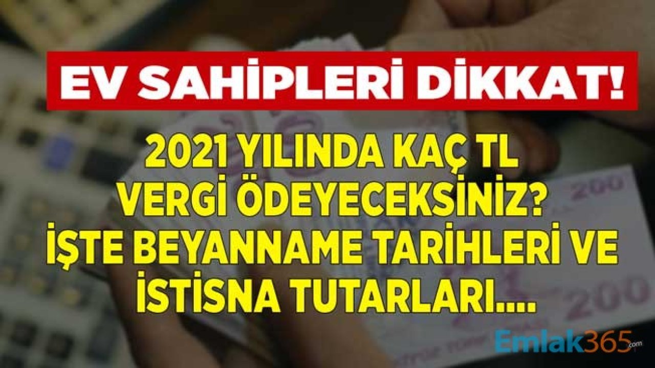 Ev Sahipleri Dikkat! 2021 Yılı Kira Gelir Beyannamesi İstisna Tutarı Açıklandı