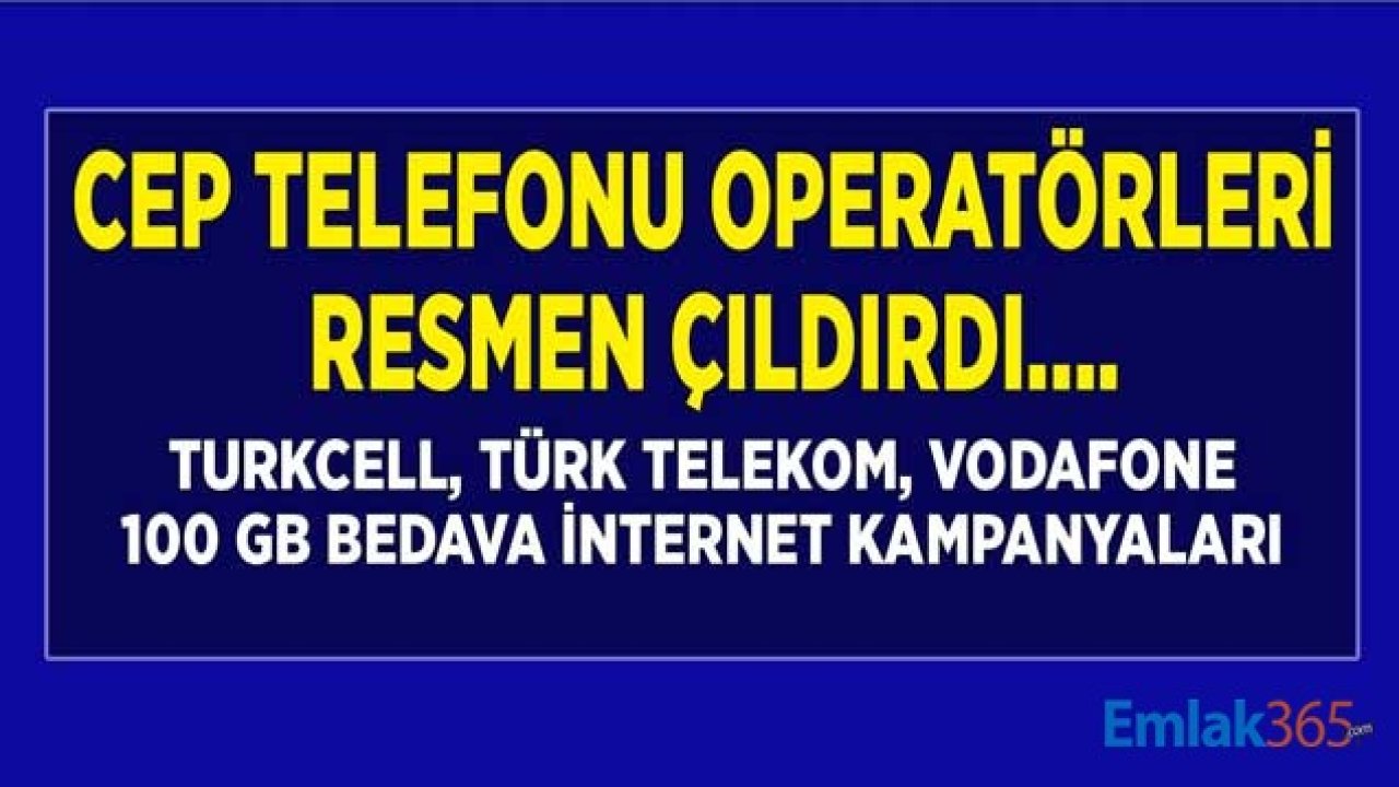 Turkcell, Vodafone ve Türk Telekom Ocak 2021 Bedava  İnternet Kampanyaları!