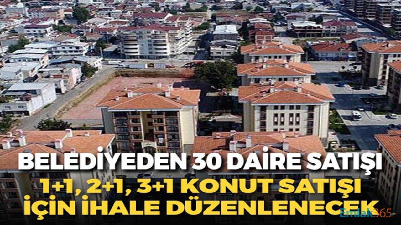 İzmit Belediyesi 30 Adet 1+1, 2+1, 3+1 Daire Satışı için İlana Çıktı