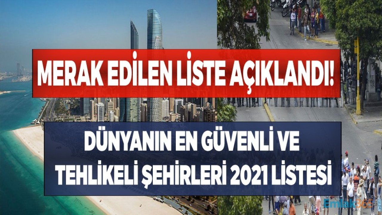 Dünyanın En Güvenli ve Tehlikeli Şehirleri 2021 Listesi Açıklandı!