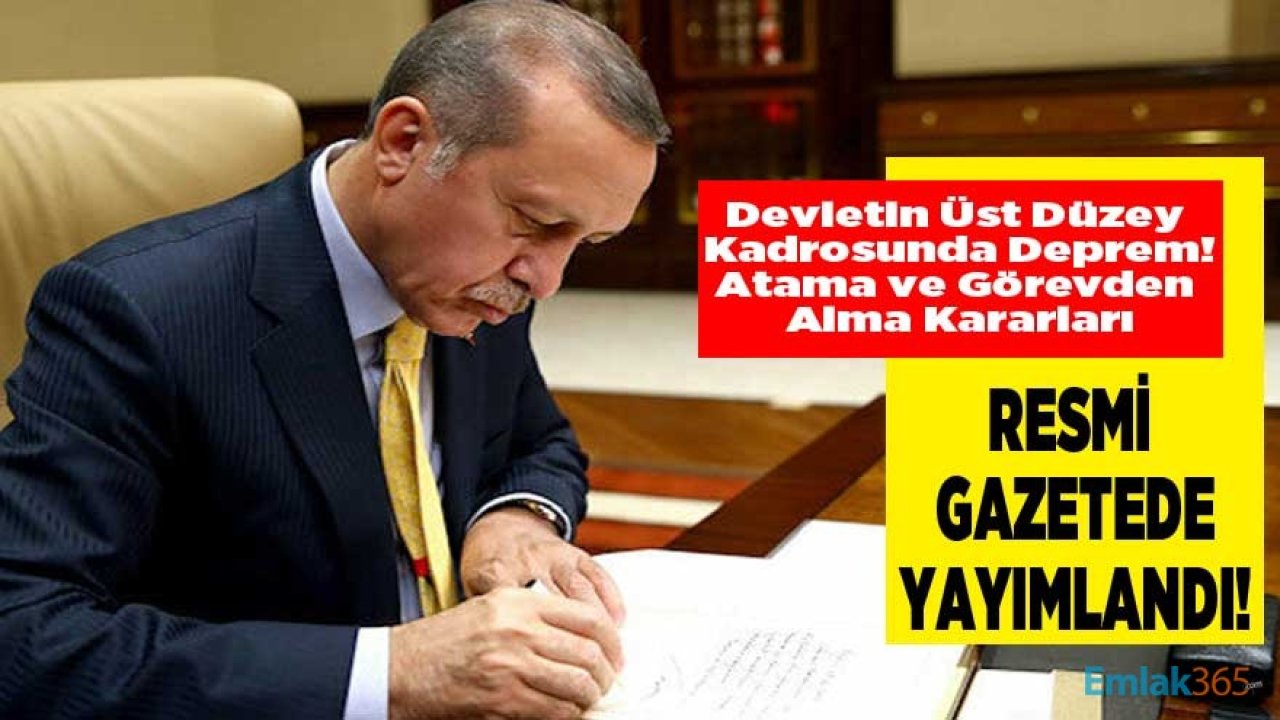 30 Ocak 2021 Tarihli Atama ve Görevden Alma Kararları Resmi Gazete'de Yayımlandı!