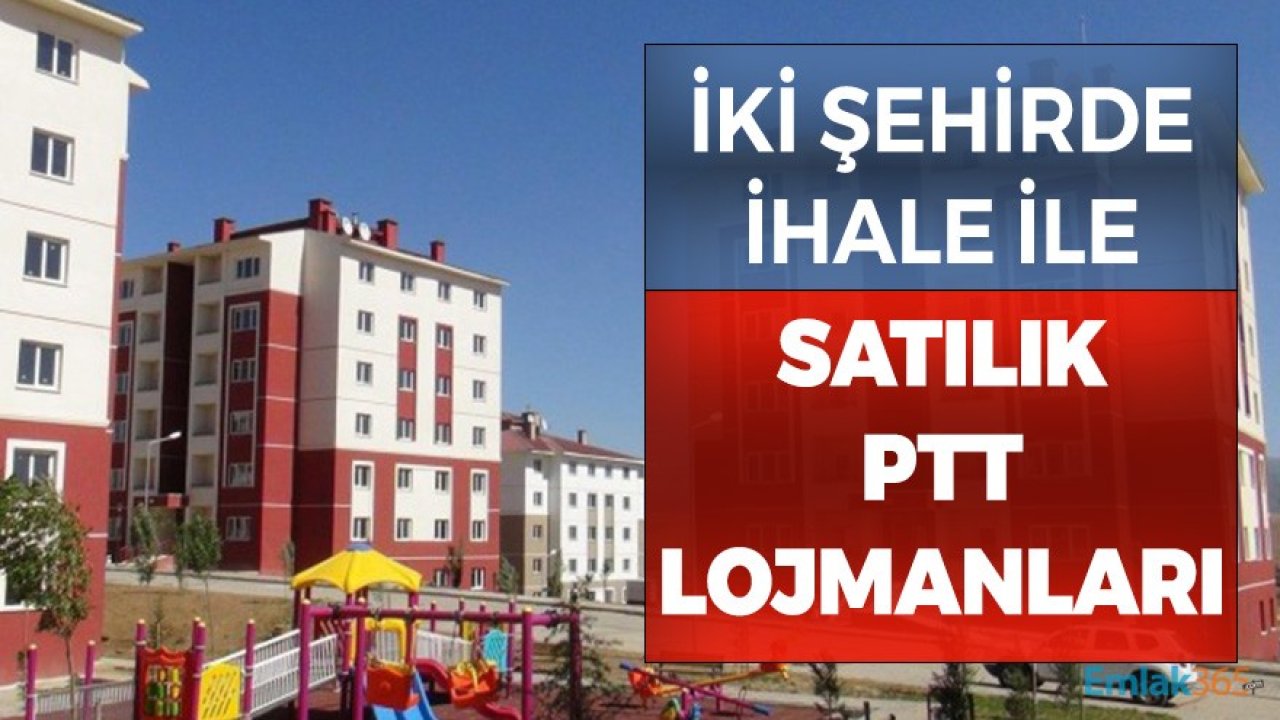 Muğla Marmaris ve Konya'da Satılık PTT Lojmanları