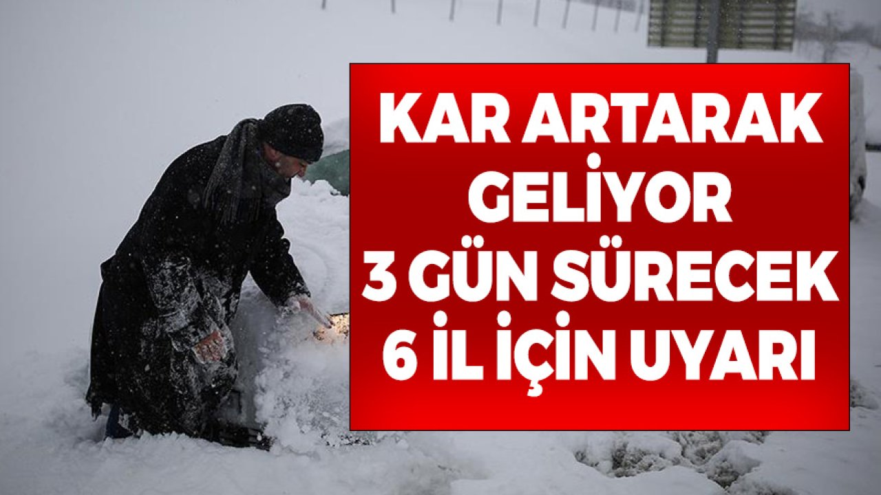 Yoğun Kar Yağışı Artarak Geliyor! 6 İl Valiliğinden Tatil İlanı