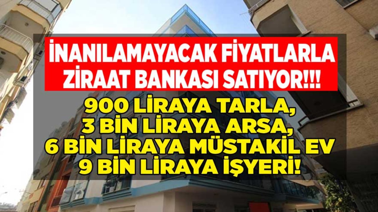 Ziraat Gayrimenkul Satış: Satılık Müstakil Ev, Apartman Dairesi, Tarla, Bağ, Bahçe, Arsa