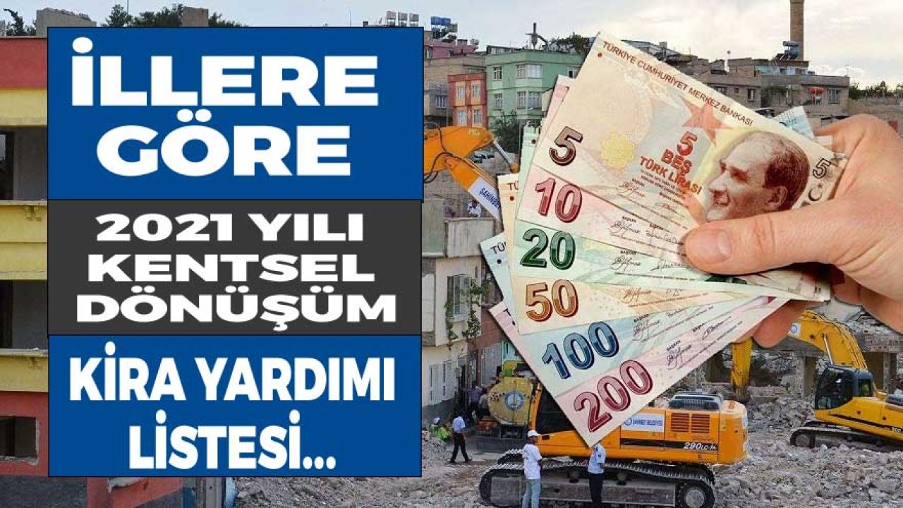 Kentsel Dönüşüm Kira Yardımı Rakamları Halen 2019 Listesinden Ödenmeye Devam Ediyor!