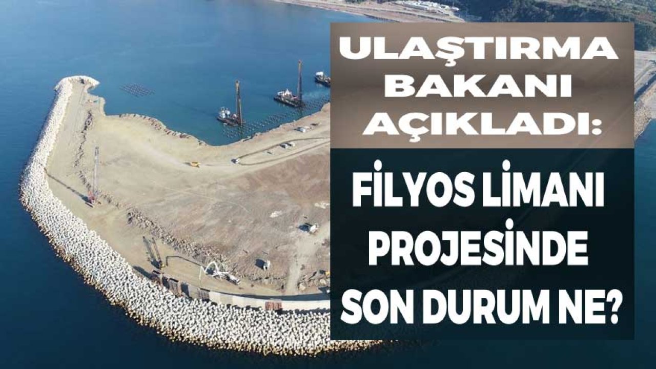 Ulaştırma Bakanından Filyos Limanı Projesi Açıklaması!