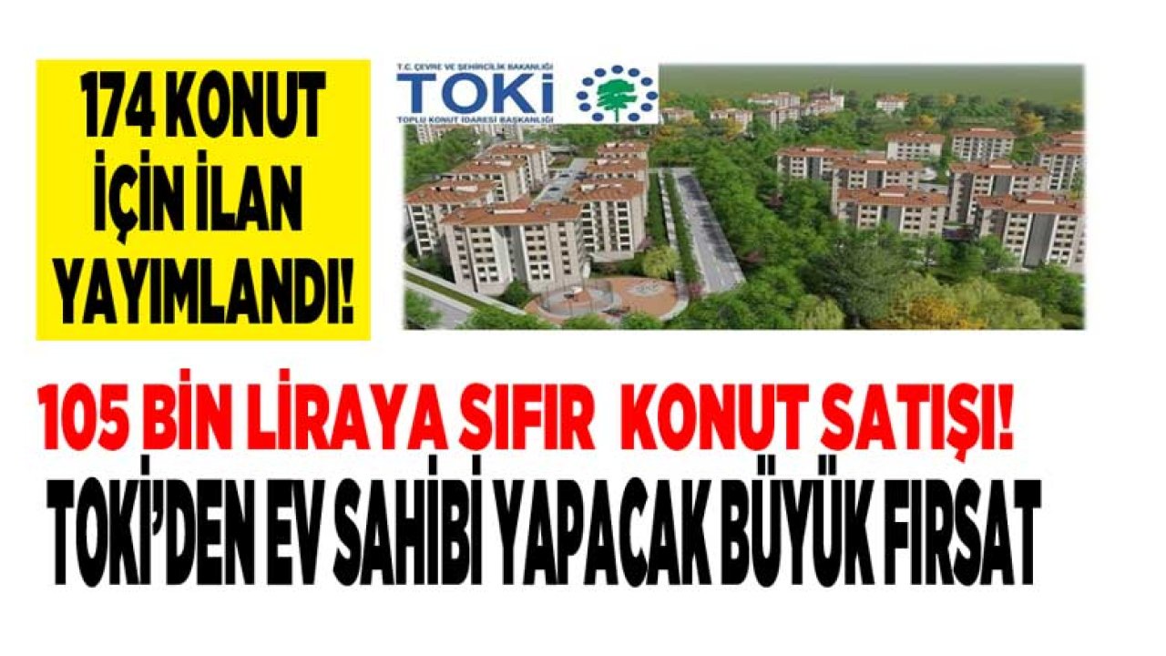 TOKİ'den Kuzey Ankara Konut Projesi İçin Açık Arttırma İle Satış İlanı Yayımlandı!