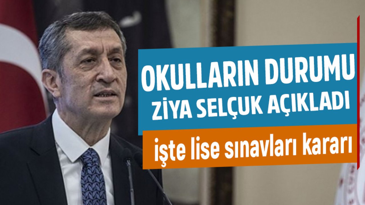 Son Dakika! Ziya Selçuk Düşük, Orta, Yüksek ve Çok Yüksek Riskli İllerde Hangi Okulların Açılacağını Açıkladı