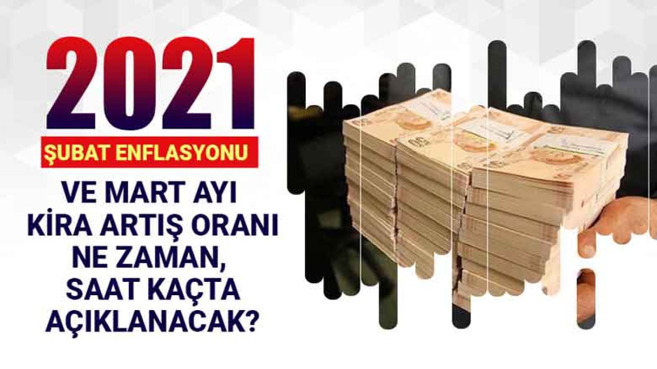 Şubat Enflasyonu ve Mart Ayı Kira Artışı 2021 Ne Zaman, Saat Kaçta Açıklanacak?