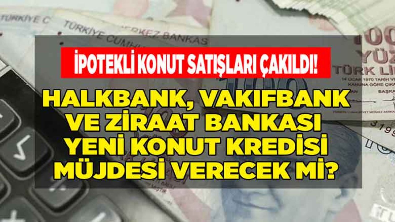 İpotekli Konut Satışları Çakıldı, Kamu Bankalarından Yeni Destek Kredisi Beklentisi Oluştu!