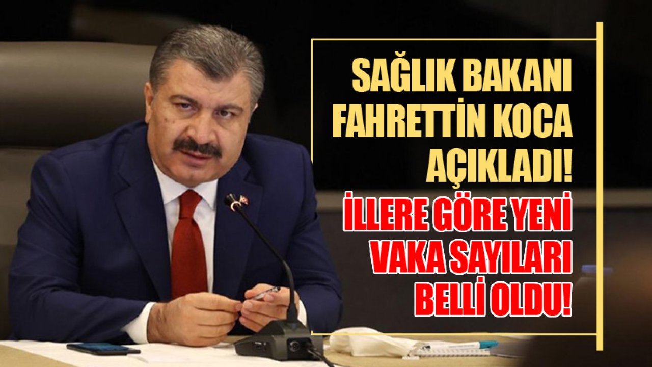 Sağlık Bakanı Fahrettin Koca İllere Göre Yeni Vaka Sayılarını Açıkladı! En Yüksek Ve En Düşük Vaka Sayısı Görülen İller Hangileri Oldu?