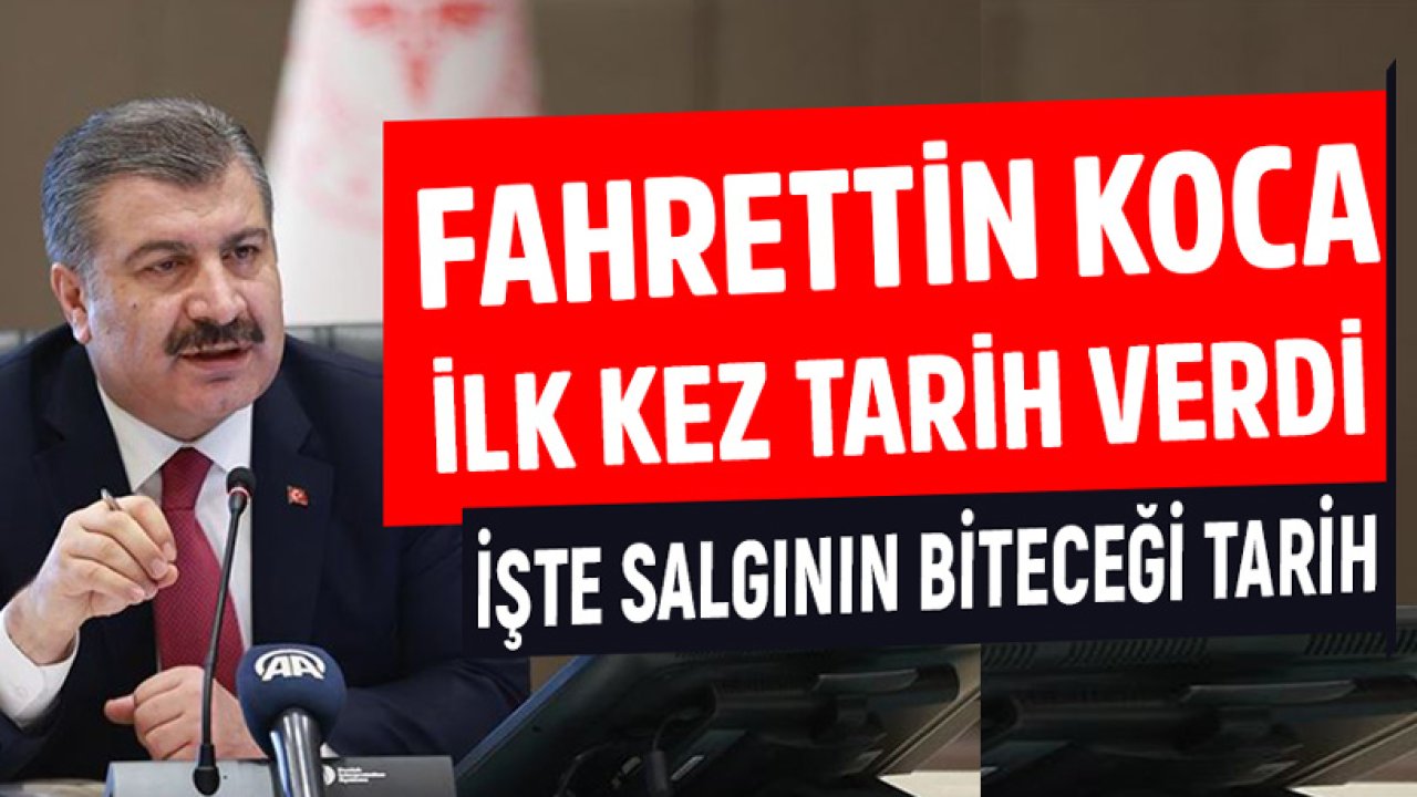 Sağlık Bakanı Koca İlk Kez Tarih Verdi! İşte Salgının Altına Alınacağı Tarih