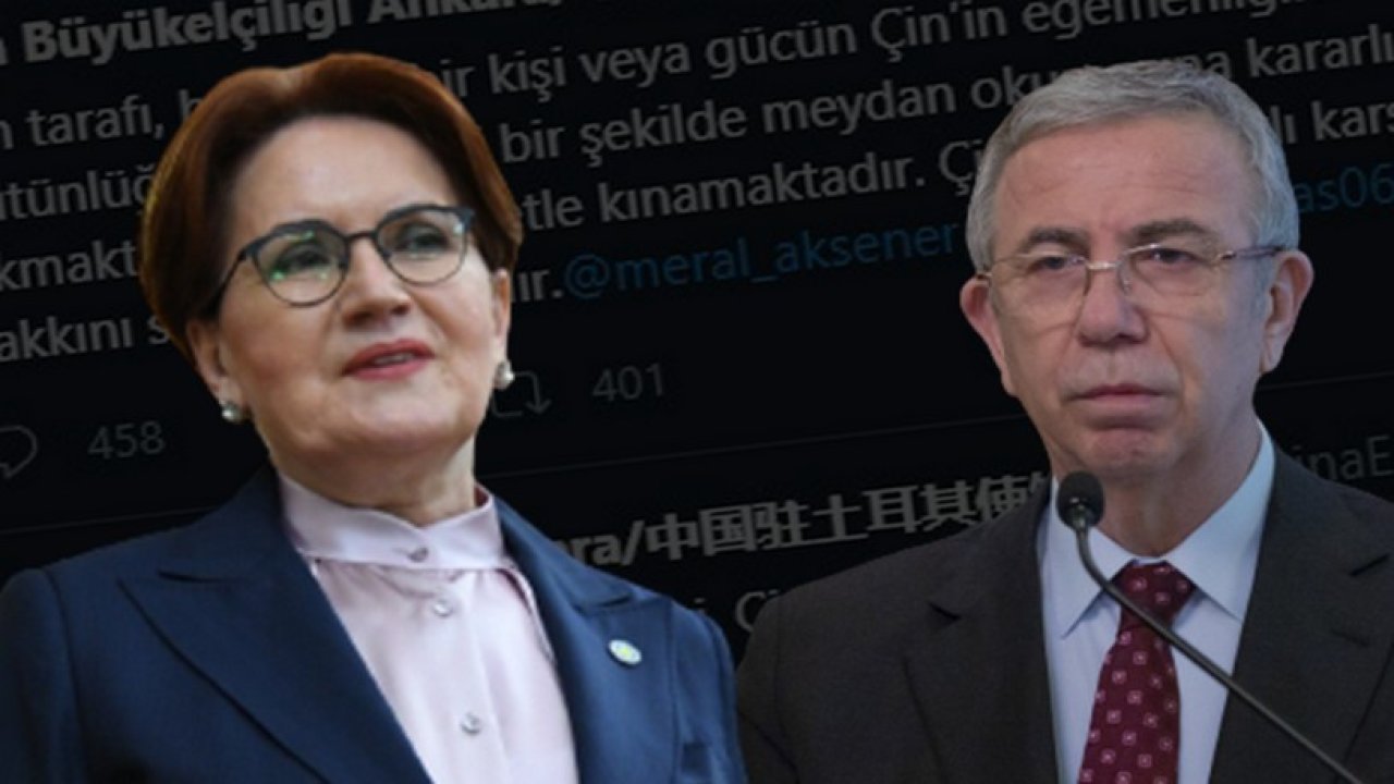 Meral Akşener Ve Mansur Yavaş İçin Çin Büyükelçiliği Şok Eden Mesaj Yayınladı