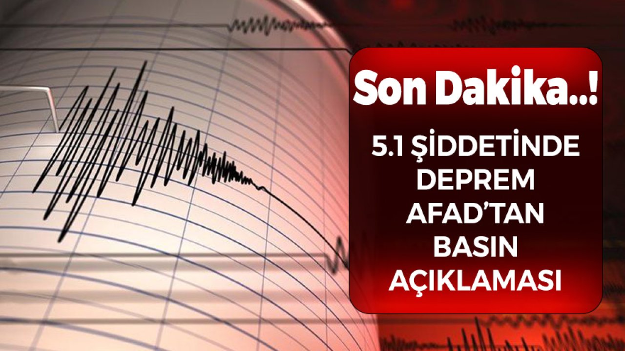 Son Dakika 5.1 Şiddetinde Deprem! Muğla'nın Datça İlçesi Açıklarında Meydana Geldi