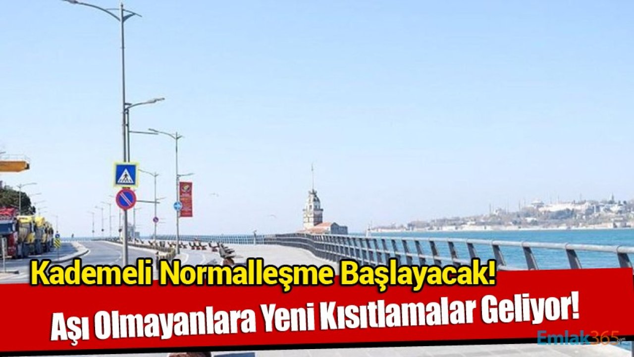 Tam Kapanma Sonrası Kademeli Normalleşme! Aşı Olmayanlara Yeni Kısıtlamalar Gelecek!