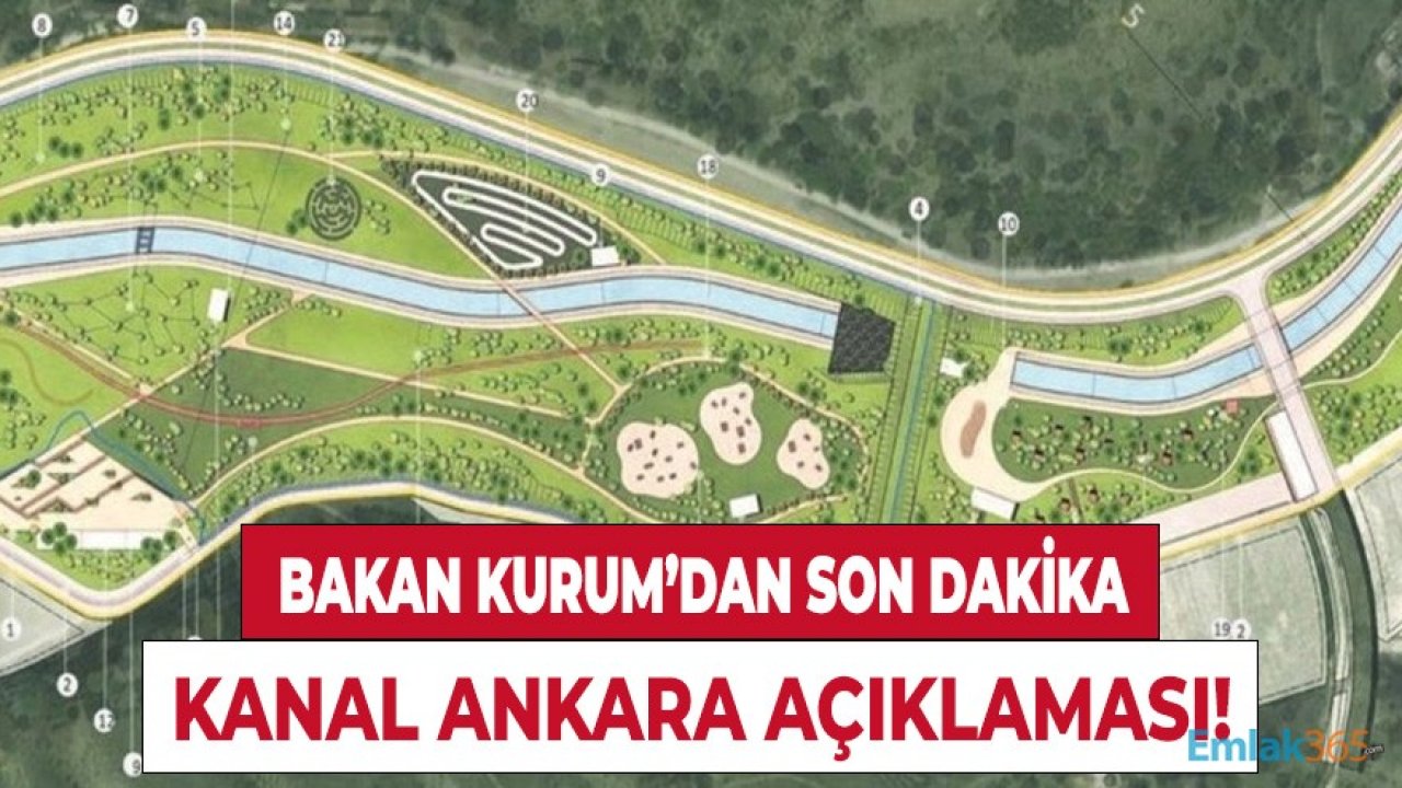 Bakan Kurum'dan Kanal Ankara ve İmrahor Millet Bahçesi Projesi Açıklaması!