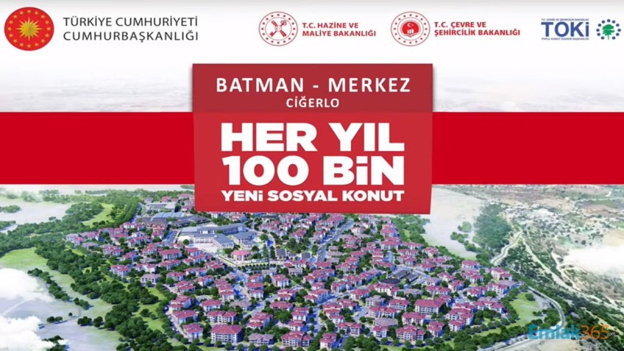 TOKİ Batman Merkez Ciğerlo 100 Bin ve 50 Bin Sosyal Konut Belirleme Kura Çekilişi Sonuçları!