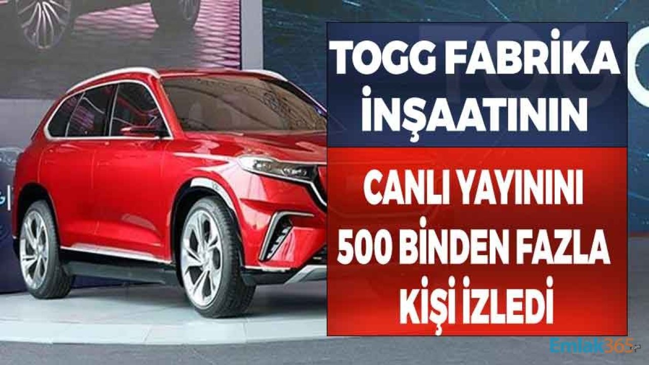 Türkiye'nin Yerli Otomobili TOGG'un Fabrika İnşaatının Canlı Yayını İzlenme Rekoru Kırdı!