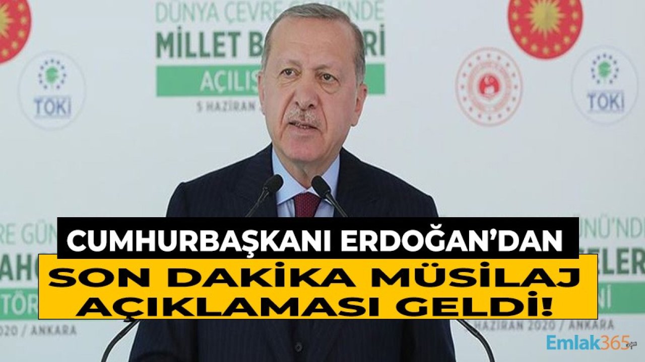 Cumhurbaşkanı Erdoğan'dan Son Dakika Müsilaj Açıklaması!