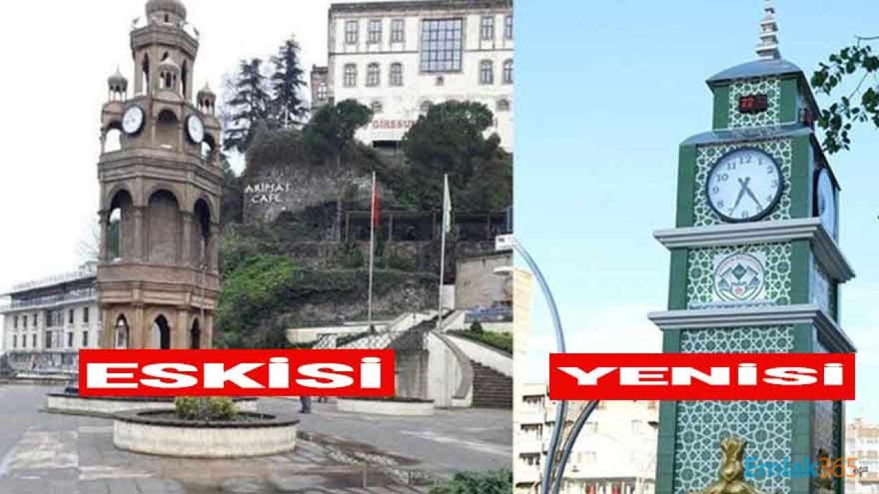 Giresun Saat Kulesi Sosyal Medyayı İkiye Böldü! Eski Hali Mi, Yenisi Mi Daha Güzel?