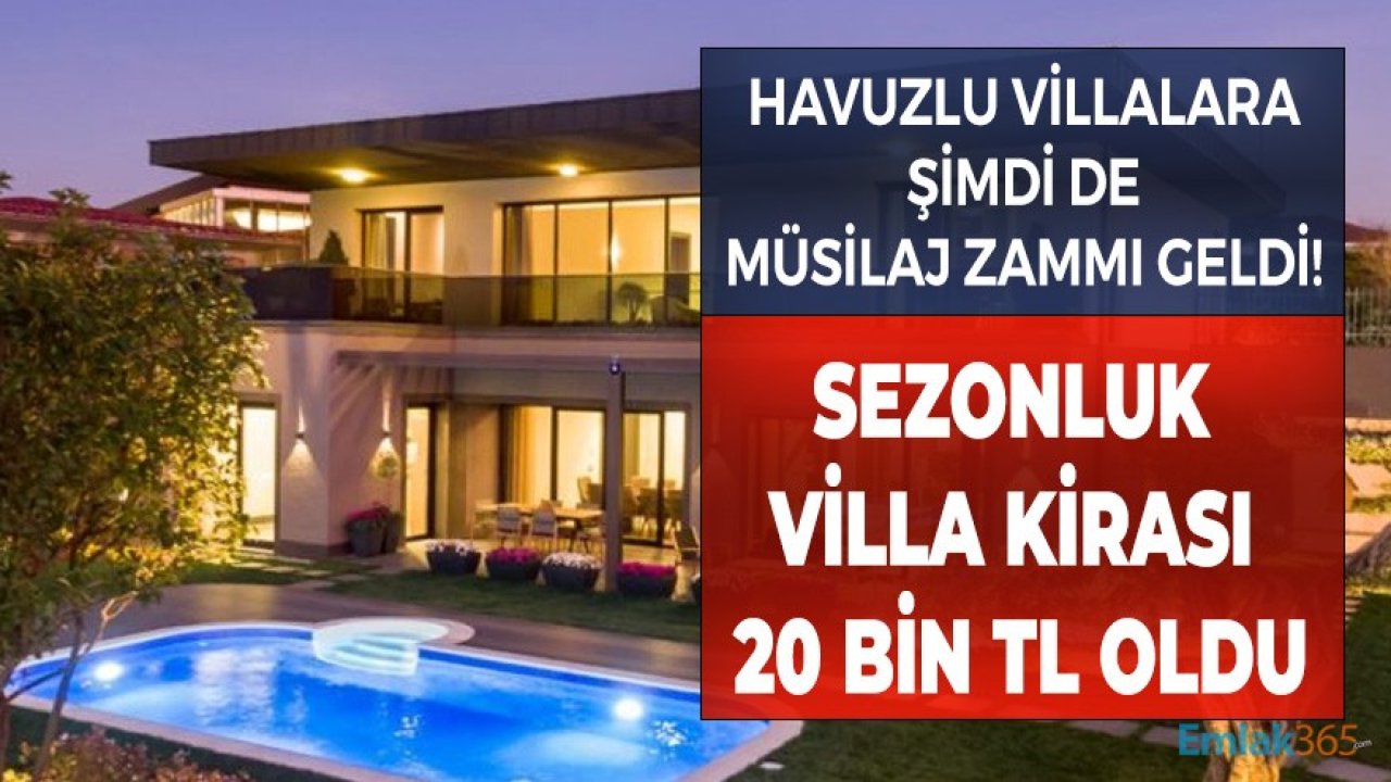 Pandemi Dopingi İle Yükselen Havuzlu Kiralık Villa Fiyatlarına Şimdi De Müsilaj Zammı!