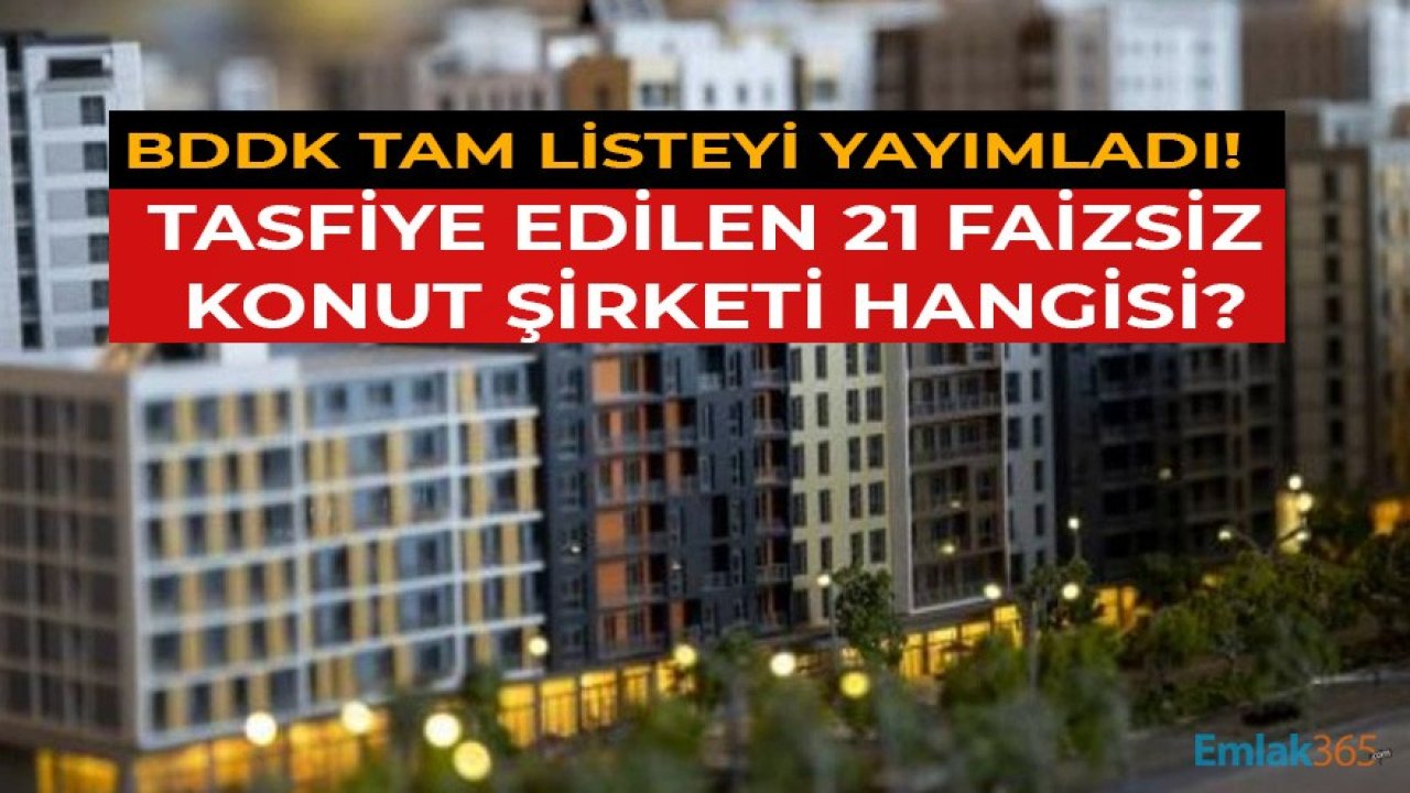 21 Faizsiz Konut Şirketi Açıklandı! BDDK Eminevim Battı Mı, Tasfiye Edilen Şirketler Hangileri, İntibak Ne Demek?