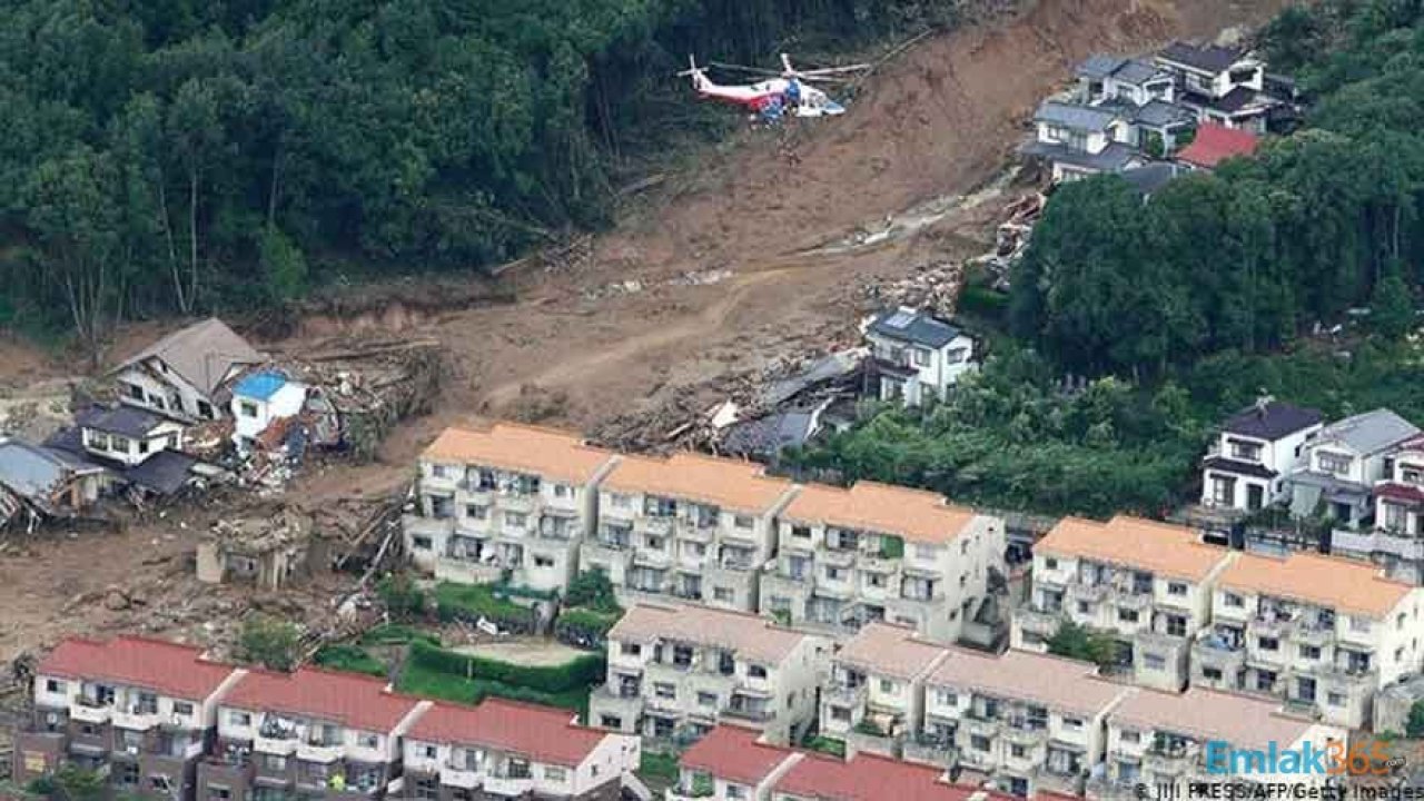 Japonya'da Heyelan Felaketi: 80 Ev Yıkıldı, 2 Kişi Öldü, 20'den Fazla Kişi Kayıp!