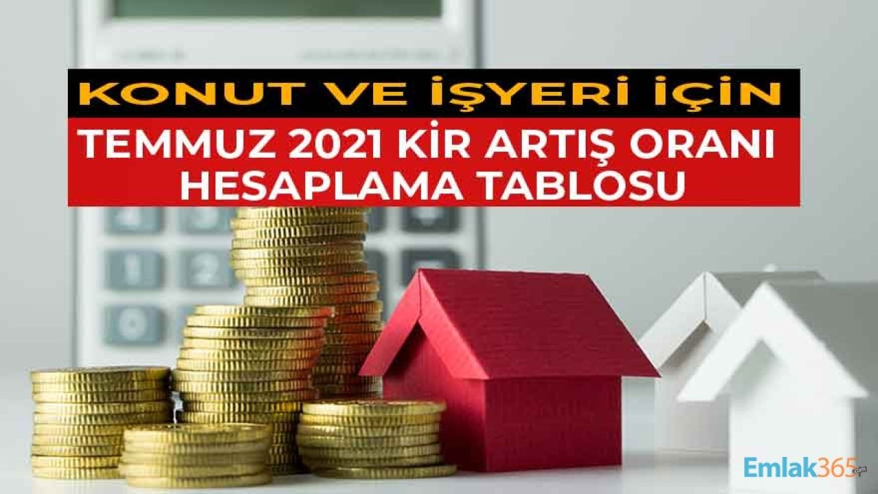 3 Soruda Konut ve İşyeri İçin Temmuz 2021 Kira Artış Oranı Hesaplama!