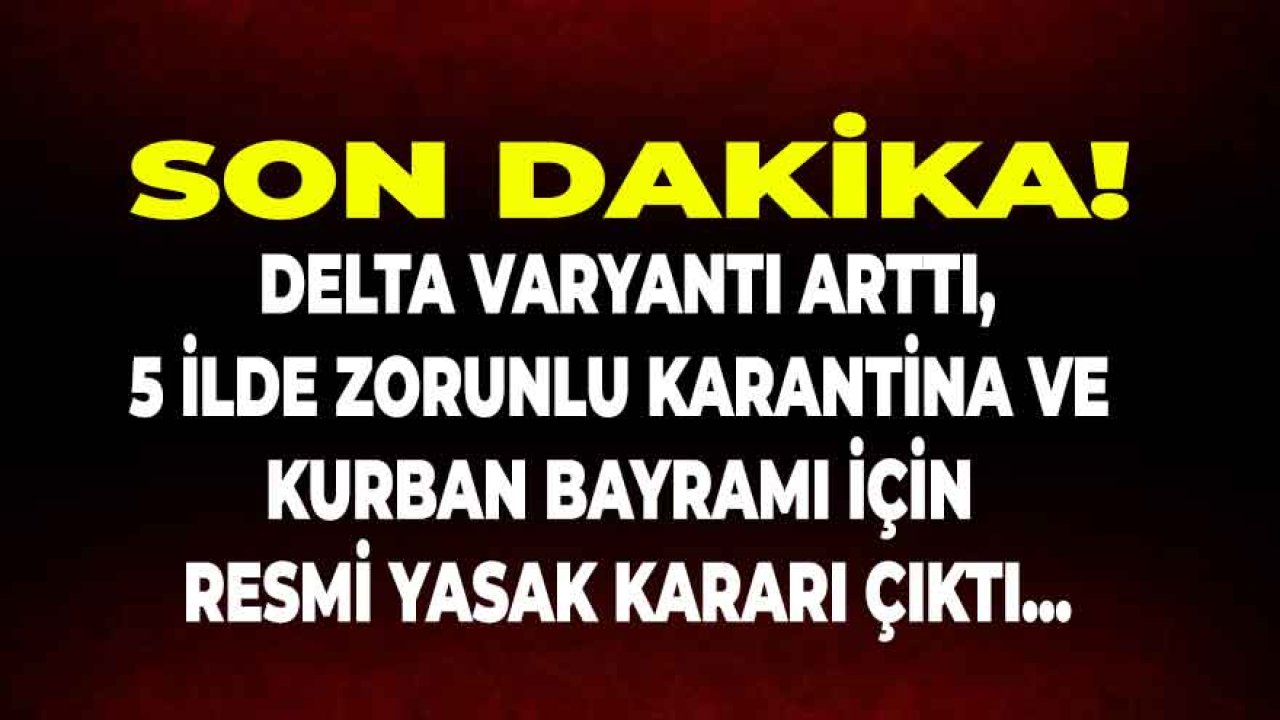 Koronavirüs Yeni Vaka Sayısı Kritik Eşiği Aştı, 5 İlde Karantina Kararı Çıktı!