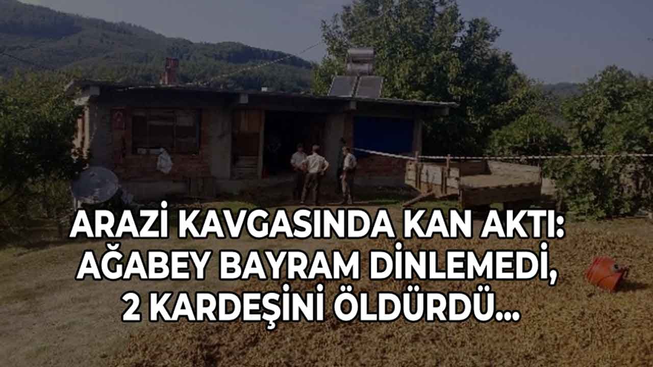 Arazi Kavgası: Ağabey Bayram Dinlemedi, 2 Kardeşini Öldürdü!