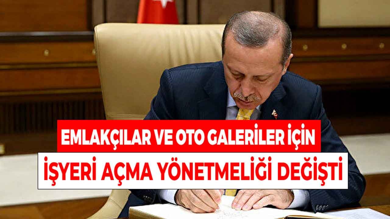 Emlak Ofisleri, Oto Galerileri Dikkat! İşyeri Açma ve Çalışma Ruhsatı Yönetmeliği Değişti