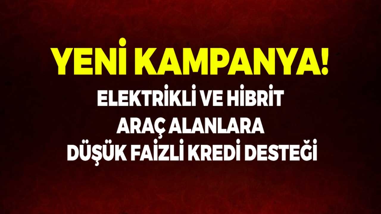 Hibrit ve Elektrikli Araç Almak İsteyenlere Düşük Faizli Taşıt Kredisi!
