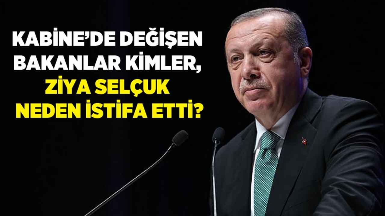 Ziya Selçuk Neden İstifa Etti, Kabinede Değişen Bakanlar Kimler?