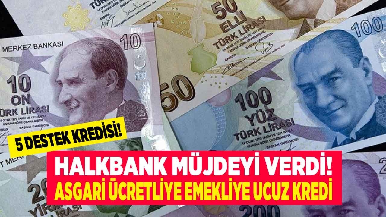 Halkbank Ekonomik İstikrar Kalkanı Paketi! 5 Destek Kredisi İle Emeklilere, Asgari Ücretli Çalışanlara İhtiyaç Kredisi